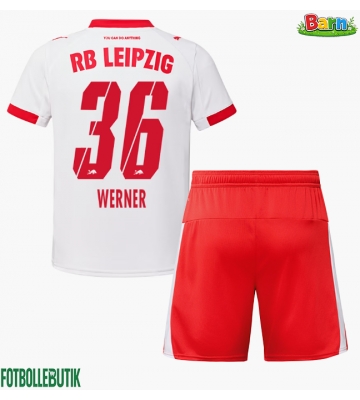 RB Leipzig Timo Werner #36 Hemmaställ Barn 2025-26 Kortärmad (+ Korta byxor)